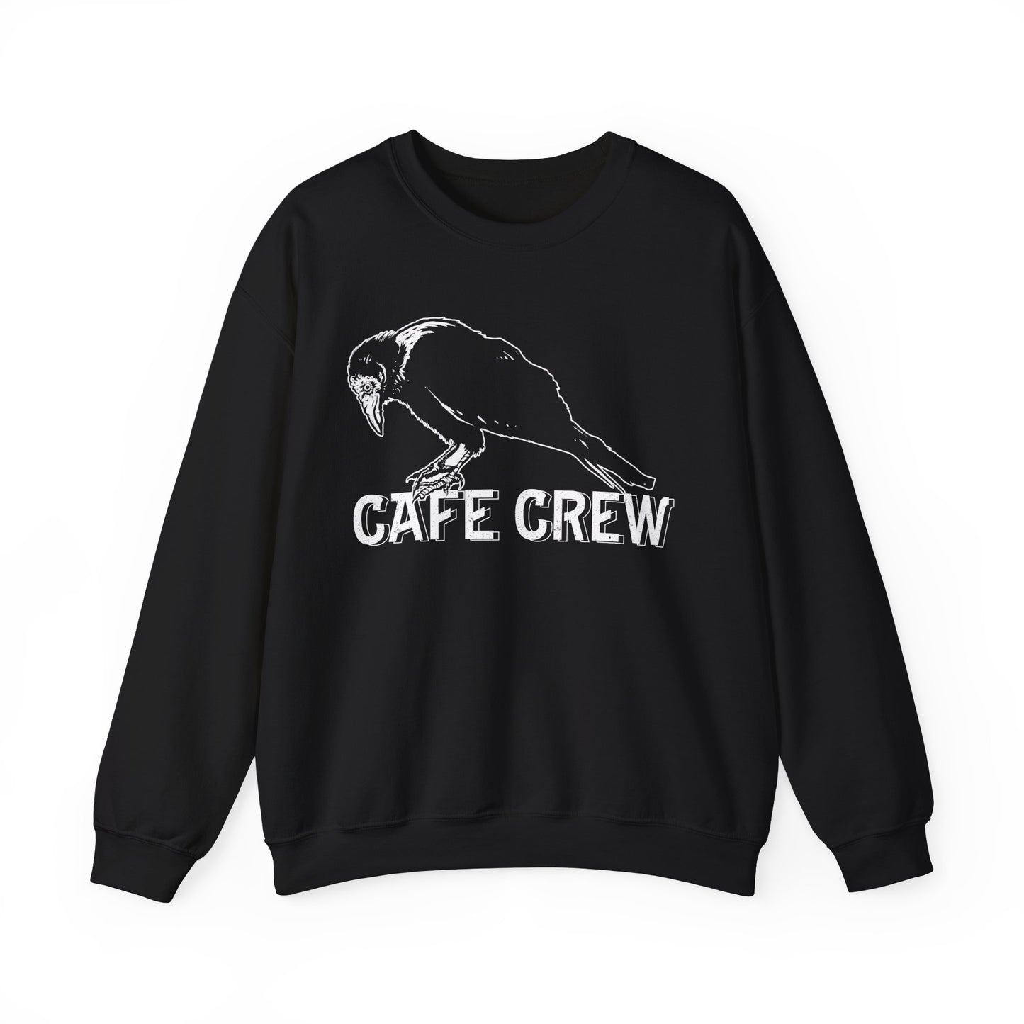 Cafe Crew Crow- Crewneck Sweatshirt