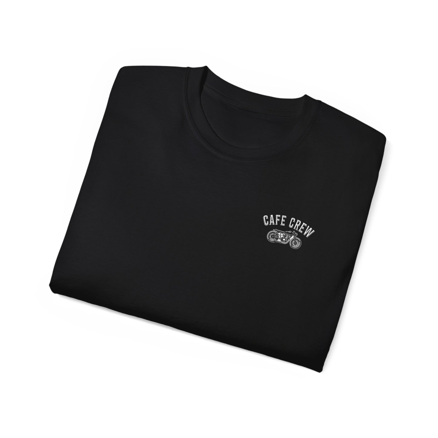 Cafe Crew Good Vibes & Good Rides Back Logo Tee